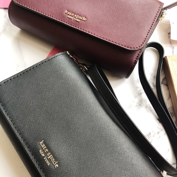 NWT Kate Spade Crossbody Black or Cheerywood red💞 - Picture 3 of 7